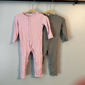 Two KYTE Baby long sleeve rompers 3-6 months